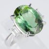 トルマリンxダイヤモンド プラチナリング Tm: 9.58 ct D: 0.5ct Pt900