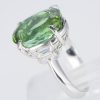 トルマリンxダイヤモンド プラチナリング Tm: 9.58 ct D: 0.5ct Pt900 - 画像 (4)