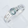 サイドダイヤモンド アレキサンドライトxダイヤモンド プラチナリング Al: 0.48 ct D: 0.33ct Pt900