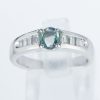 サイドダイヤモンド アレキサンドライトxダイヤモンド プラチナリング Al: 0.48 ct D: 0.33ct Pt900