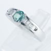 サイドダイヤモンド アレキサンドライトxダイヤモンド プラチナリング Al: 0.48 ct D: 0.33ct Pt900