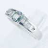 サイドダイヤモンド アレキサンドライトxダイヤモンド プラチナリング Al: 0.48 ct D: 0.33ct Pt900