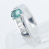 サイドダイヤモンド アレキサンドライトxダイヤモンド プラチナリング Al: 0.48 ct D: 0.33ct Pt900