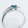 サイドダイヤモンド アレキサンドライトxダイヤモンド プラチナリング Al: 0.48 ct D: 0.33ct Pt900