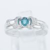 アレキサンドライトxダイヤモンド プラチナリング Al: 0.23 ct D: 0.13ct Pt900