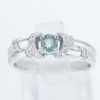アレキサンドライトxダイヤモンド プラチナリング Al: 0.23 ct D: 0.13ct Pt900
