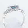 アレキサンドライトxダイヤモンド プラチナリング Al: 0.23 ct D: 0.13ct Pt900