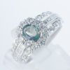 スプレンダー アレキサンドライトxダイヤモンド プラチナリング (Al: 0.8 ct D: 0.85ct Pt900)