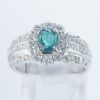 スプレンダー アレキサンドライトxダイヤモンド プラチナリング (Al: 0.8 ct D: 0.85ct Pt900)