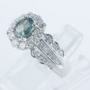 スプレンダー アレキサンドライトxダイヤモンド プラチナリング (Al: 0.8 ct D: 0.85ct Pt900)