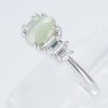 ステップ キャッツアイxダイヤモンド プラチナリング C: 1.45 ct D: 0.4ct Pt900