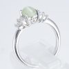 ステップ キャッツアイxダイヤモンド プラチナリング C: 1.45 ct D: 0.4ct Pt900