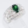 グリーンガーネット×ダイヤモンド プラチナリング GG: 1.35 ct D: 0.88ct Pt900 - 画像 (4)