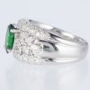 グリーンガーネット×ダイヤモンド プラチナリング GG: 1.35 ct D: 0.88ct Pt900 - 画像 (3)