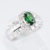 1ct グリーンガーネットプラチナリング(GG:1.08ct D:1.07ct Pt900) - 画像 (5)