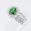 1ct グリーンガーネットプラチナリング(GG:1.08ct D:1.07ct Pt900) - 画像 (6)