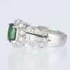 1ct グリーンガーネットプラチナリング(GG:1.08ct D:1.07ct Pt900) - 画像 (3)