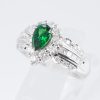 グリーンガーネット×ダイヤモンド プラチナリング GG: 0.85 ct D: 0.82ct Pt900 - 画像 (4)