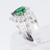 グリーンガーネット×ダイヤモンド プラチナリング GG: 0.85 ct D: 0.82ct Pt900 - 画像 (5)