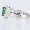 グリーンガーネット×ダイヤモンド プラチナリング GG: 0.85 ct D: 0.82ct Pt900 - 画像 (3)