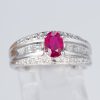 ルビーxダイヤモンド プラチナリング R: 1.04 ct D: 0.45ct Pt900 - 画像 (2)