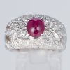 ルビーxダイヤモンド プラチナリング R: 1.73 ct D: 0.8ct Pt900 - 画像 (2)