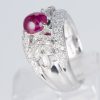 ルビーxダイヤモンド プラチナリング R: 1.73 ct D: 0.8ct Pt900 - 画像 (4)
