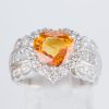 イエローサファイアxダイヤモンド プラチナリング YS: 2.75 ct D: 1.48ct Pt900 - 画像 (2)