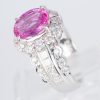 ピンクサファイアxダイヤモンド プラチナリング PS: 2.88 ct D: 1.25ct Pt900 - 画像 (4)