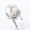 12mm 南洋パールプラチナリング 12.6mm D:0.18ct Pt900 - 画像 (4)