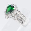 グリーンガーネット×ダイヤモンド プラチナリング GG: 1.11 ct D: 1.03ct Pt900 - 画像 (6)