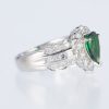 グリーンガーネット×ダイヤモンド プラチナリング GG: 1.11 ct D: 1.03ct Pt900 - 画像 (2)