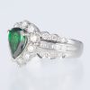 グリーンガーネット×ダイヤモンド プラチナリング GG: 1.11 ct D: 1.03ct Pt900 - 画像 (4)