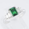 グリーンガーネット×ダイヤモンド プラチナリング GG: 1.24 ct D: 0.35ct Pt900 - 画像 (5)