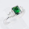 グリーンガーネット×ダイヤモンド プラチナリング GG: 1.24 ct D: 0.35ct Pt900 - 画像 (6)