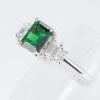 グリーンガーネット×ダイヤモンド プラチナリング GG: 1.24 ct D: 0.35ct Pt900 - 画像 (7)