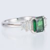 グリーンガーネット×ダイヤモンド プラチナリング GG: 1.24 ct D: 0.35ct Pt900 - 画像 (3)