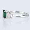 グリーンガーネット×ダイヤモンド プラチナリング GG: 1.24 ct D: 0.35ct Pt900 - 画像 (4)