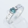 サイドダイヤモンド アレキサンドライトxダイヤモンド プラチナリング Al: 0.48 ct D: 0.33ct Pt900