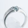 サイドダイヤモンド アレキサンドライトxダイヤモンド プラチナリング Al: 0.48 ct D: 0.33ct Pt900