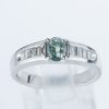 サイドダイヤモンド アレキサンドライトxダイヤモンド プラチナリング Al: 0.48 ct D: 0.33ct Pt900