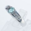 サイドダイヤモンド アレキサンドライトxダイヤモンド プラチナリング Al: 0.48 ct D: 0.33ct Pt900