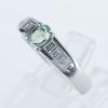 サイドダイヤモンド アレキサンドライトxダイヤモンド プラチナリング Al: 0.48 ct D: 0.33ct Pt900