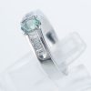 サイドダイヤモンド アレキサンドライトxダイヤモンド プラチナリング Al: 0.48 ct D: 0.33ct Pt900
