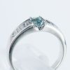 サイドダイヤモンド アレキサンドライトxダイヤモンド プラチナリング Al: 0.48 ct D: 0.33ct Pt900
