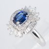 サファイアxダイヤモンド プラチナリング S: 1.95 ct D: 1.08ct Pt900 - 画像 (3)