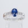 サファイアxダイヤモンド プラチナリング S: 1.25 ct D: 0.43ct Pt900 - 画像 (2)