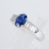 サファイアxダイヤモンド プラチナリング S: 1.25 ct D: 0.43ct Pt900 - 画像 (3)
