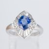 サファイアxダイヤモンド プラチナリング S: 1.4 ct D: 0.54ct Pt900 - 画像 (2)