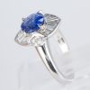 サファイアxダイヤモンド プラチナリング S: 1.4 ct D: 0.54ct Pt900 - 画像 (4)